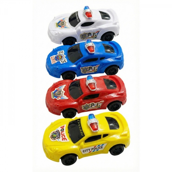 Carrinho De Brinquedo Fricção 4 Unidades Coleção Miniatura