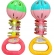 Kit 2 Chocalhos Infantis Coloridos - Estimula Audição e Coordenação Motora do Bebê