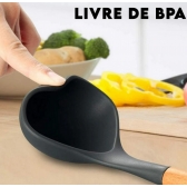 Jogo Kit 12 Peças Utensílios De Cozinha De Silicone Cabo Madeira Decoração Livre BPA