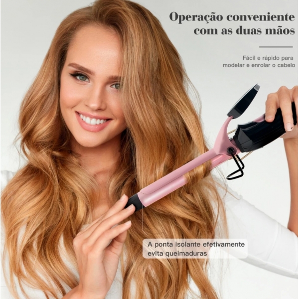 MODELADOR DE CACHOS BABY LISS ELETRICO AQUECIMENTO RAPIDO