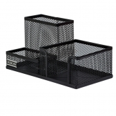 Organizador De Mesa Metal Aramado Porta Papel Canetas Clips