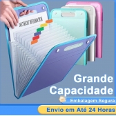 Pasta Sanfonada Com 12 Divisórias Pasta Prancheta Tamanho A4 Escritório Escolar