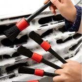 Kit 5 Pincéis Lavagem Detalhamento Automotivo Cerdas Firmes 4.0
