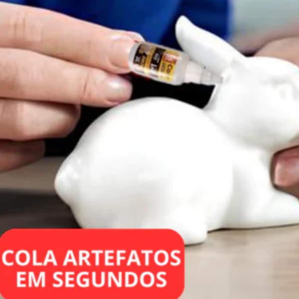 Cola Instantânea 20g /Fibra e Pedrarias Bico Fino / Fácil Aplicação / Super Forte