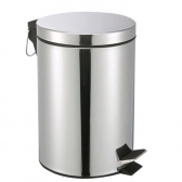 Lixeira Aço Inox Cesto 5 Litros Com Pedal Balde Lixo Removível