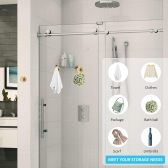 Gancho De Ventosa De Aço Inoxidável Dourado , Suspensão De Parede Sem Perfuração Para Chuveiro , Banheiro A Vácuo