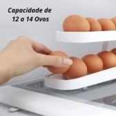 Porta Ovos De 2 Andares Dispenser Automático De Ovos Para Refrigerador Rolling Egg Holder