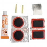 Kit 8 Pçs Reparo Concerto Pneu Bike Bicicleta Remendo Cola Conserto de Roda Camara inflar Cola Borracha Lixa Cola