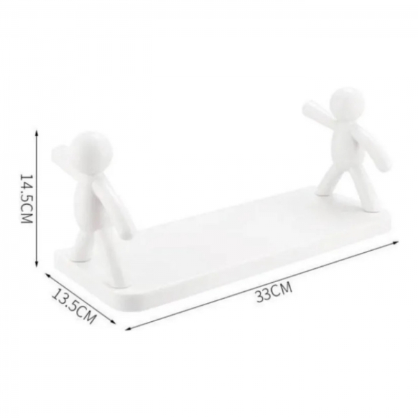 Porta Shampoo Boneco Prateleira Bob Retangular Plástico