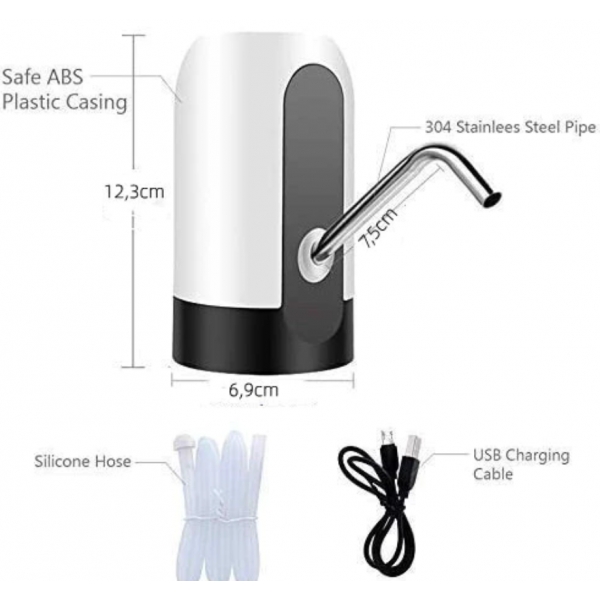 Bomba elétrica universal recarregável USB para garrafas de água de galão Bomba elétricade galão
