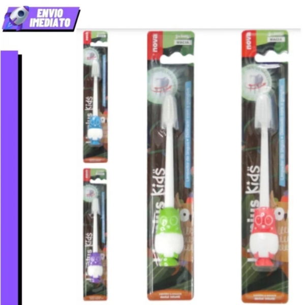 Kit Escova De Dente Macia Infantil Pacote 12 Unidades