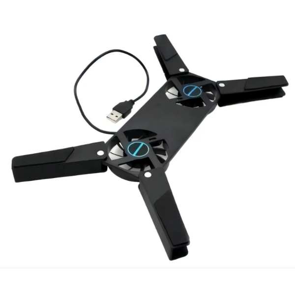 Cooler Usb Base Resfriador Portátil Notebook Aparelhos Modem Cor Preto LED Preto