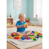 Blocos de Montar Educativos Kids - Peças Coloridas com Bolsa Prática - Estimula IQ & EQ