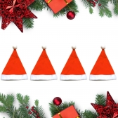 Kit 4 Gorro Touca Papai Mamãe Noel Adulto Brilhante Natal V