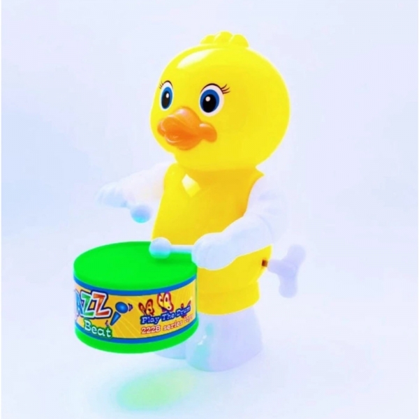 Brinquedo Animais Dino Papagaio Toca Tambor Infantil