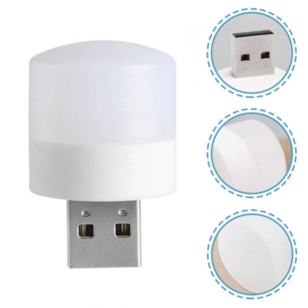 Mini Luminária Luz Lampada Led Abajur Usb Notebook