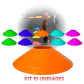 Kit 10 Chapéus Chinês Treino Funcional Agilidade Treinamento Futebol Futsal Academia