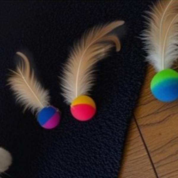 BOLA PLUMA PULA PULA PARA GATO