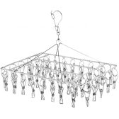 Varal De 40 Clips Inox Prendedores Pratico E Retrátil Cabide Para Roupas Intimas Para Pequenas