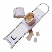 Ralador Fatiador De Alho Gengibre Em Inox C/ Coletor + Tampa