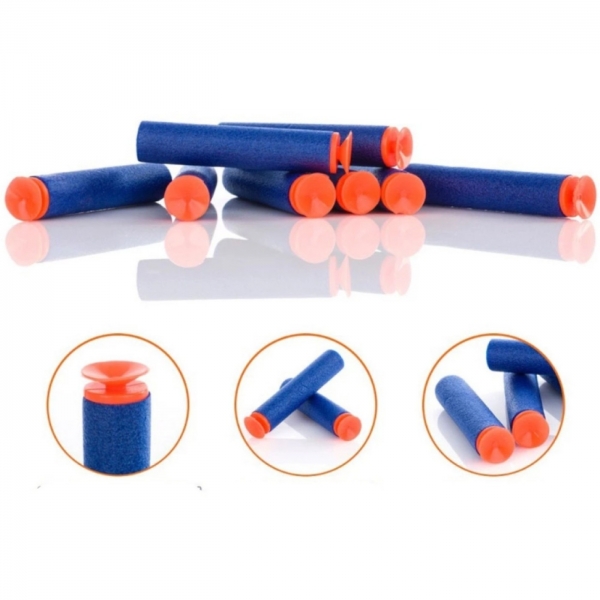 10 Refil Munição Dardos Bala Eva Compatível Com Nerf