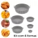 Kit 6 Formas Airfryer Tamanhos Variados Silicone Antiaderente Microondas Lavável Com Alça envio aleatorio