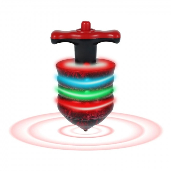 Pião Musical Luminoso Com Lançador Automatico Piao Com Luz