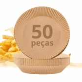 Kit 50 Pçs Forro De Papel Descartável Especial P/ Air Fryer