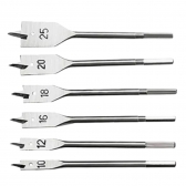 Jogo de Broca Chata para Madeira com 6 Kit Brocas Chata Madeia Marcenaria Móveis