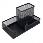 Organizador De Mesa Metal Aramado Porta Papel Canetas Clips