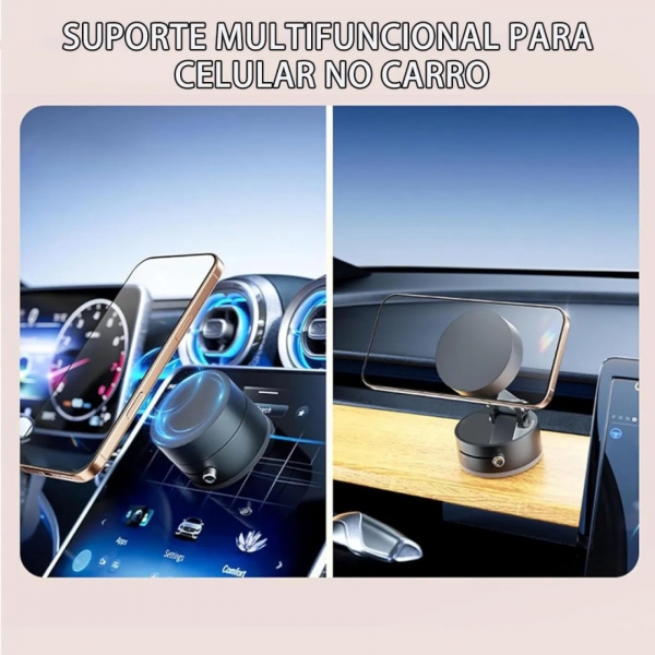 Suporte Magnético Dobrável Celular Giratório Magnética