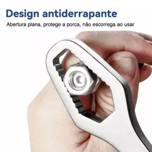 Chave Boca Fixa Aço Universal 8 a 24mm Cabeça Dupla Torx Ferramenta Resistente Multifuncional