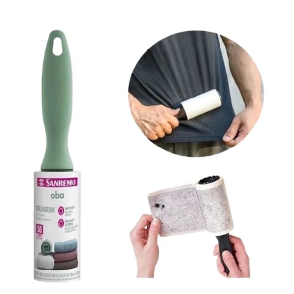 Kit Rolo Adesivo para Pelos com 2 Refis Removedor de Pelos