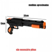 Escopeta Lança Bolas Brinquedo 6 Munições