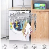 Varal 20 Prendedores Roupa Bebe Calcinha Cueca Dobrável Inox