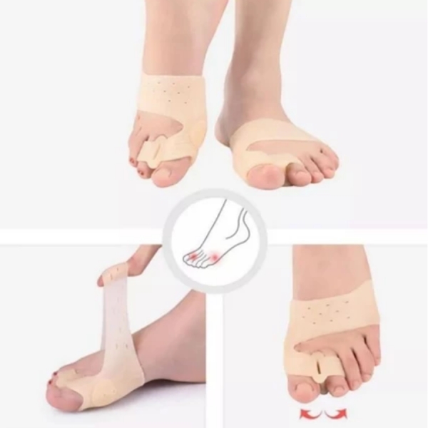 Par de Corretor Protetor de Joanete Terapia Magnética Alívio de Dores nos Pés e Dedão