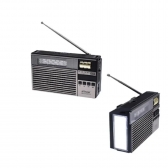 Rádio Retrô Vintage Portátil A Pilha E Tomada Am Fm Sw Pendrive Com Sd Usb