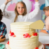 Modus Espatula Para Bolo Aço Inox Positano Dourada