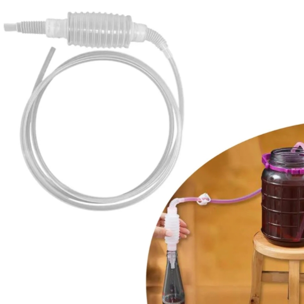 Bomba de Sucção Manual para Transferência Gasolina, Água, Óleo e Etanol - Fácil de Usar