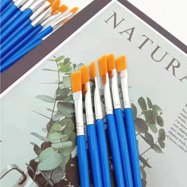 Kit 6 Conjunto De Pincéis Para Pintura Artistica Acrílicos