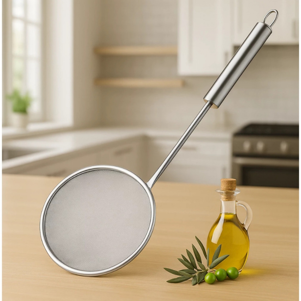 Coador De Óleo Tipo Escumadeira Escorredor De Fritura 14cm