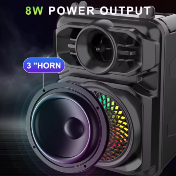 Caixa De Som Outdoor Karaoke Speakers Sem Fio Especializado em Mini Função De Rádio Com Suporte Pra Celular - ZQS1367