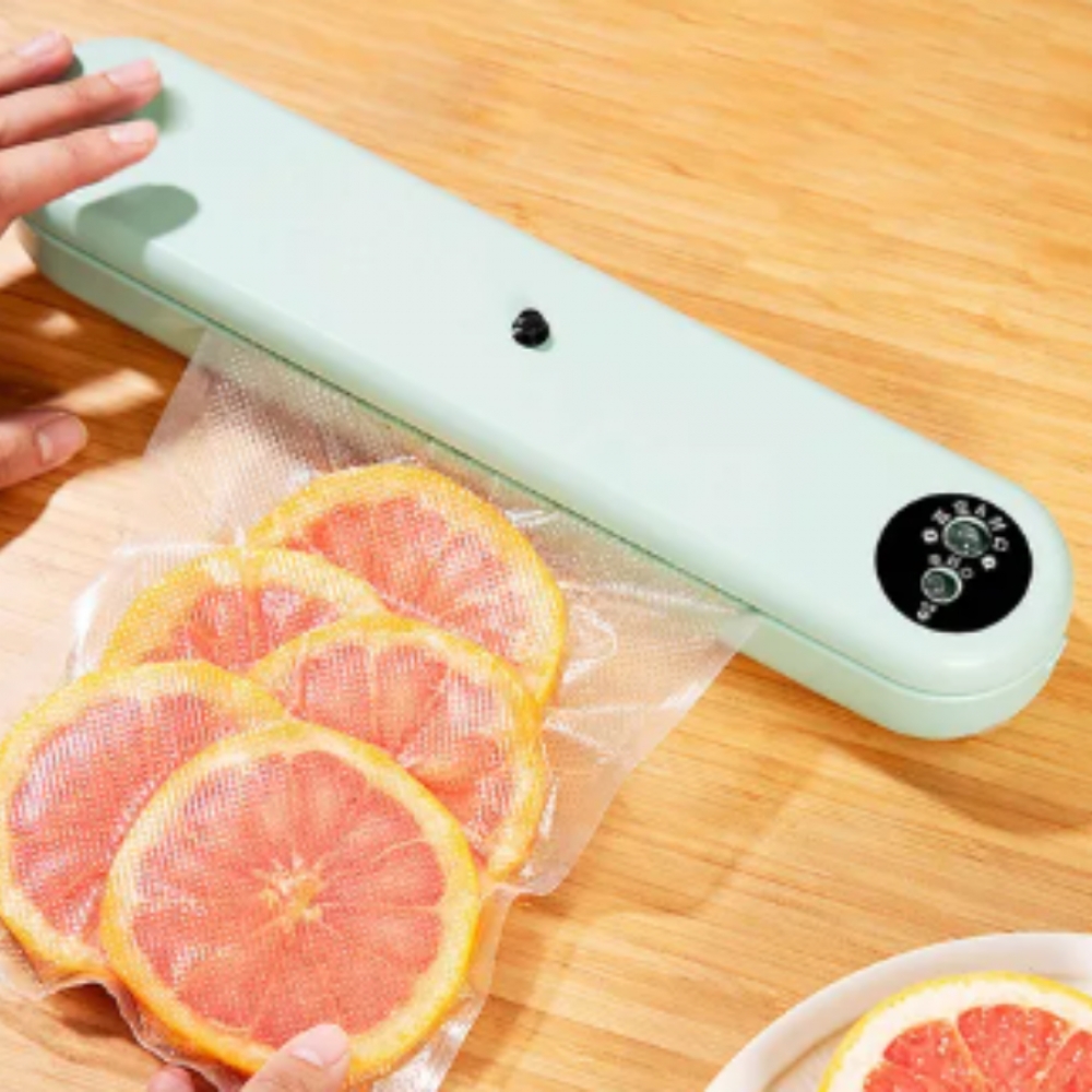 Seladora à Vácuo para Armazenar Alimentos Domésticos Embaladora a Vácuo-Envio imediato