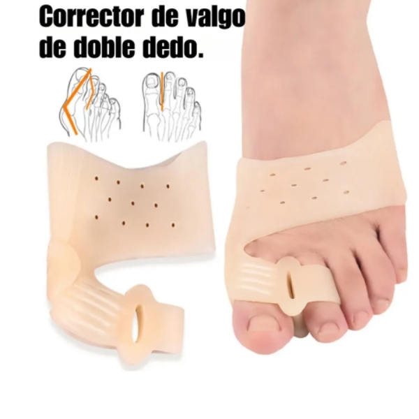 Par de Corretor Protetor de Joanete Terapia Magnética Alívio de Dores nos Pés e Dedão