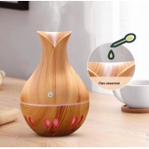 Mini Umidificador De Ar Difusor Aromatizador Cor Madeira USB Ultrassônico Para Quarto
