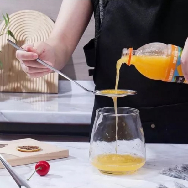 Concha Peneira Tela Fina Coador Pegador Fritura 9cm