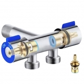 Registro 2 Saídas Torneira Ducha Higiênica Água Metal Inox