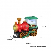Trenzinho Com Fumaça Luzes E Som Brinquedo Interativo Vermelho/amarelo/verde