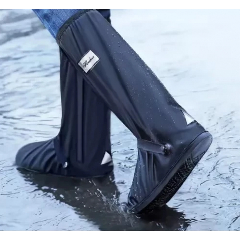 Capa de Chuva Polaina Impermeavel Bota Galocha Protetor Calçado Motoqueiro Sapato Moto