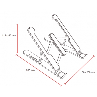 Base Suporte Ergonômico P/ Notebook,netbook, Tablet Celular Cor Preto